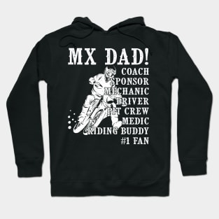 Motocross Mx Dad Riding Buddy Fathers Day Gift Hoodie